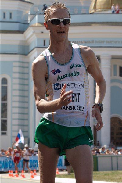Jared Tallent of Australia on his way to bronze in Saransk (Getty Images)