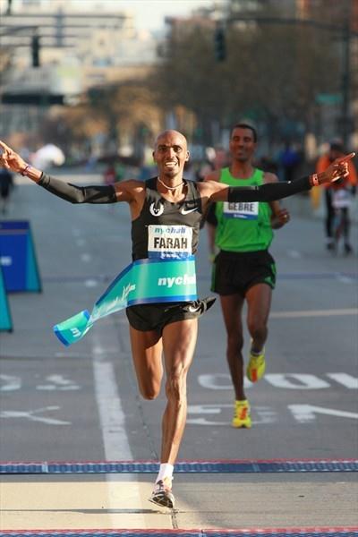 Impressive debut - Mo Farah takes the New York City Half Marathon (Lisa Coniglio/New York Road Runners)