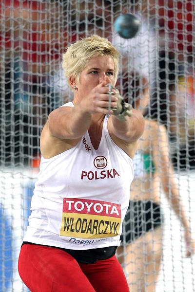 Poland's Anita Wlodarczyk in the Hammer at the 2011 World Championships (Getty Images)