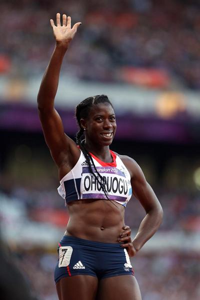 Christine Ohuruogu of Great Britain competes in the women's 400m semi-final at the London 2012 Olympic Games (Getty Images)