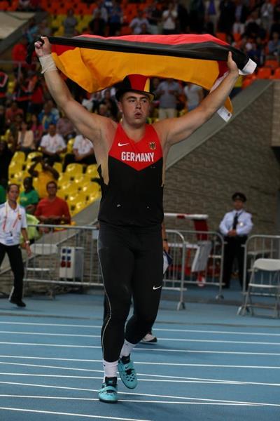 David Storl in the mens Shot Put Final at the IAAF World Athletics Championships Moscow 2013 (Getty Images)