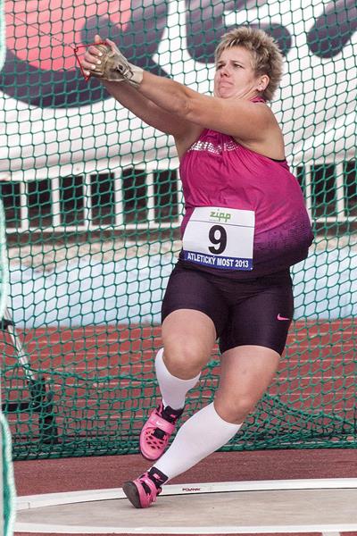 Anita Wlodarczyk at the 2013 Athletics Bridge meet in the Slovak town of Dubnica (Organisers/Jelinek foto)