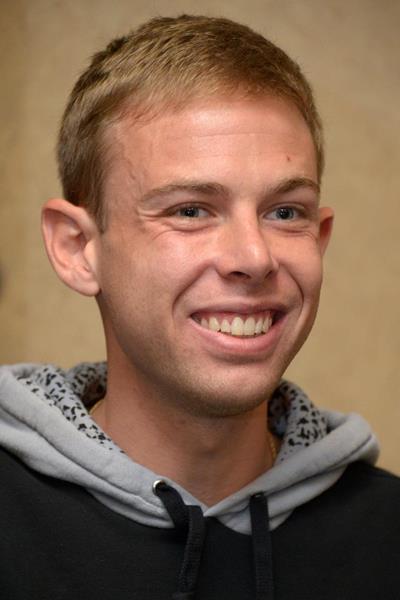 Galen Rupp at the press conference ahead of the 2013 IAAF Diamond League meeting in Eugene (Kirby Lee)