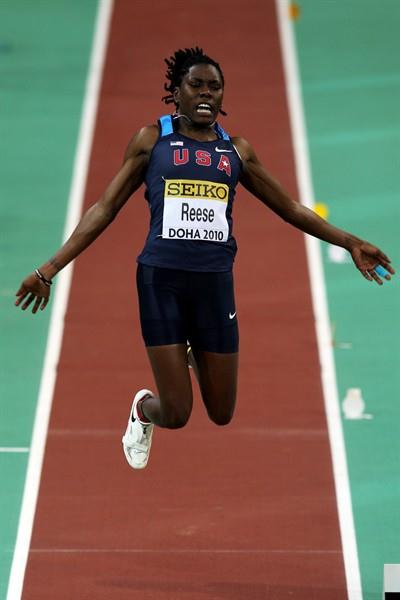 Brittney Reese (USA) competes in the Women's Long Jump (Getty Images)