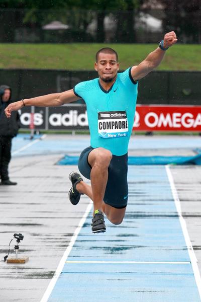 Benjamin Compaore at the IAAF Diamond League meeting in New York (Victah Sailer)