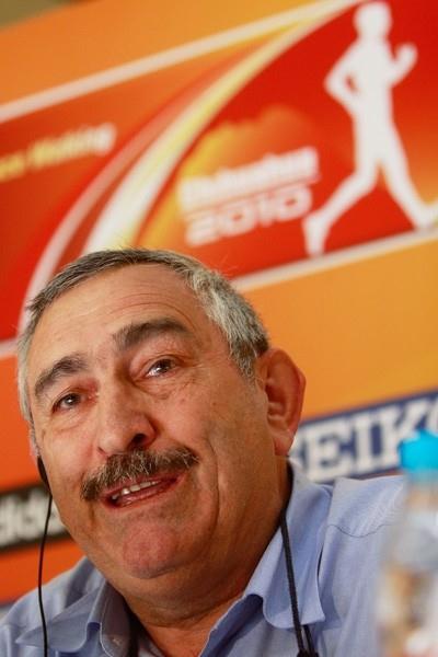 IAAF General Secretary Pierre Weiss at the Chihuahua Press Conference (Getty Images)