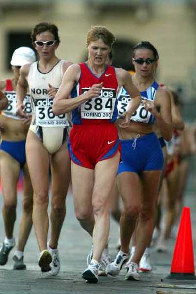 Yelene Nikolayeva and Erika Alfridi in action (Getty Images Mike Finn-Kelcey)