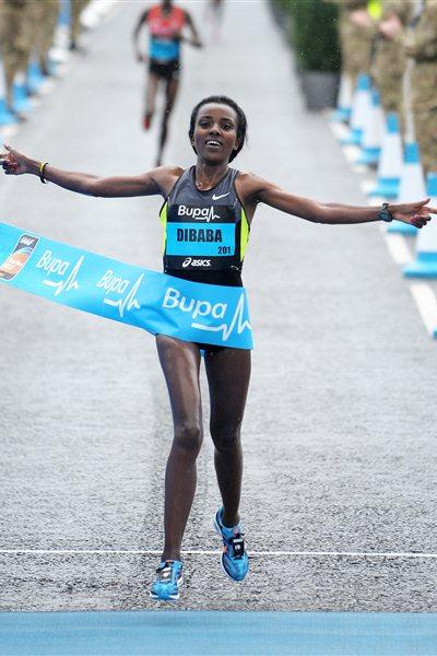 Strong debut and victory for Tirunesh Dibaba at the Great North Run (Mark Shearman)