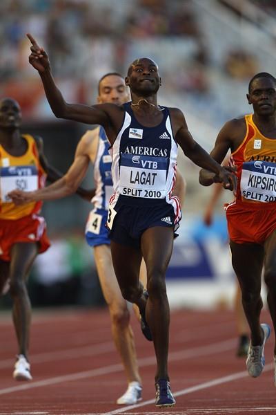 Barnard Lagat of Team Americas winning the 5000m at the IAAF / VTB Bank Continental Cup in Split (Getty Images)
