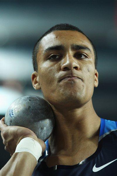 Ashton Eaton of the United States competes in the Men's Shot Put in the Heptathlon during day one - WIC Istanbul (Getty Images)