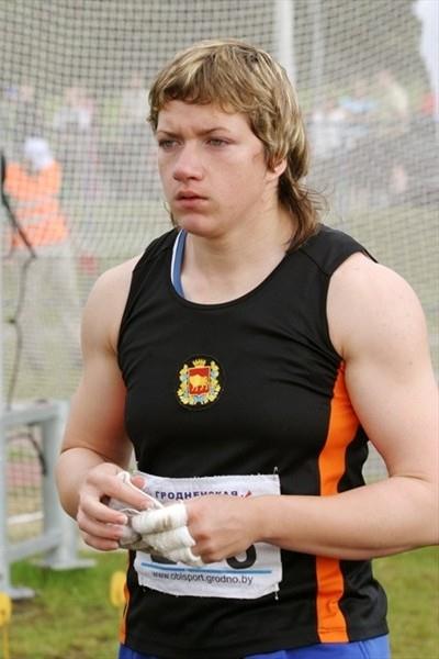 Olympic Hammer Throw finalist Darya Pchelnik (BLR) in Brest (Nastassia Marynina)