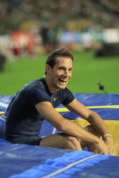 Renaud Lavillenie at the 2013 IAAF Diamond League final in Brussels (Jean-Pierre Durand / IAAF)