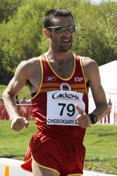 Francisco Javier Fernandez of Spain on his way to winning the Men's 20km race (Getty Images)