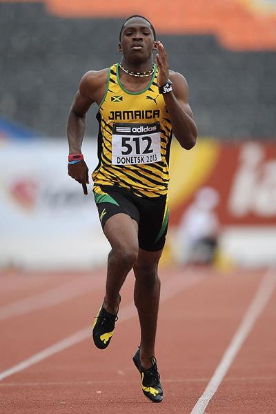 Martin Manley in the boys 400m at the IAAF World Youth Championships 2013 (Getty Images)