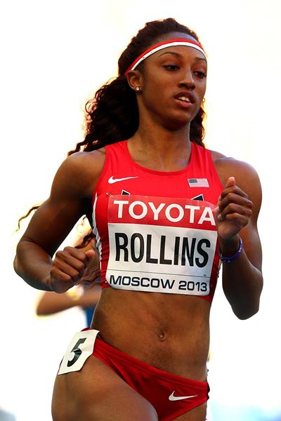 Brianna Rollins in the womens 100m Hurdles at the IAAF World Championships Moscow 2013 (Getty Images)