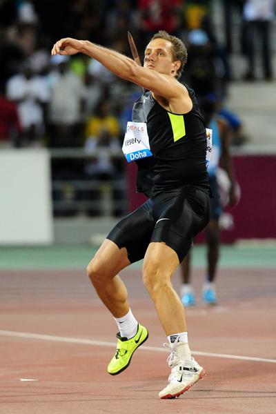 Viteszlav Vesely, winner of the Javelin at the 2013 Doha Diamond League (Errol Anderson)