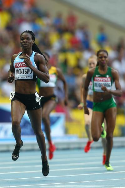 Amantle Montsho in the womens 400m at the IAAF World Championships Moscow 1013 (Getty Images)