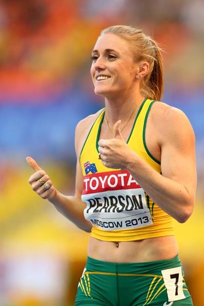 Sally Pearson in the womens 100m Hurdles at the IAAF World Athletics Championships Moscow 2013 (Getty Images)
