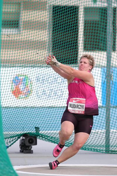 Anita Wlodarcyzk at the Rieti 2013 IAAF World Challenge meeting (Giancarlo Colombo)