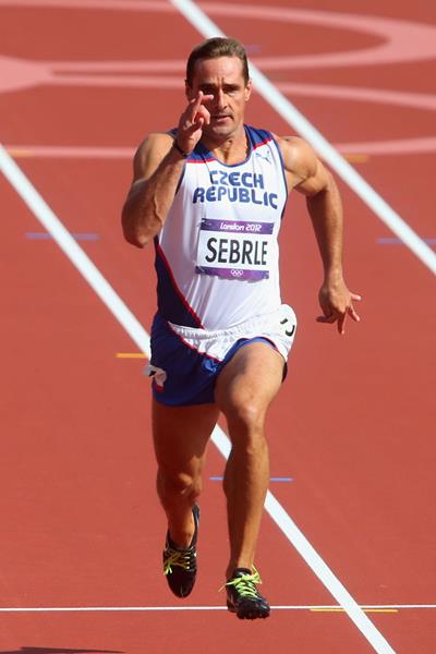 Roman Sebrle in the Decathlon 100m at the London 2012 Olympic Games (Getty Images)