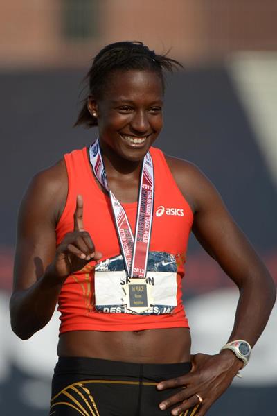 Sharon Day, winner of the Heptathlon at the 2013 US Championships (Kirby Lee)