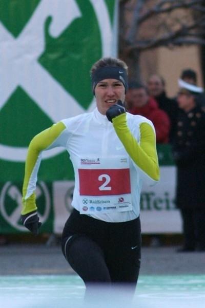 Gulnara Samitova Galkina winning in Bolzano (Lorenzo Sampaolo)