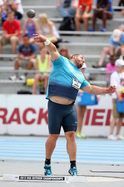 Ryan Whiting, winner of the Shot at the 2013 US Championships (Getty Images)