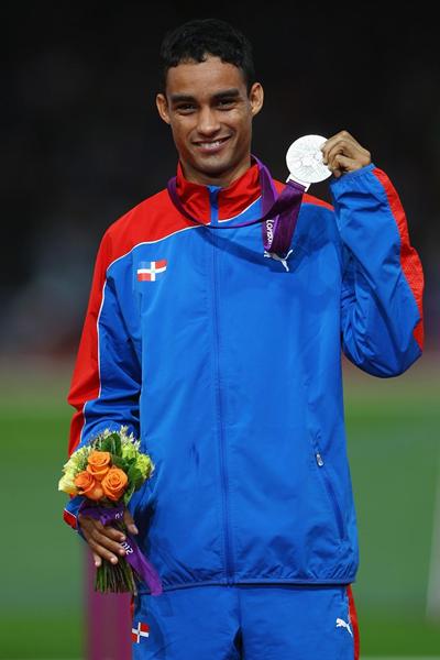 Luguelin Santos after winning the 400m silver medal at the London 2012 Olympic Games (Getty Images)