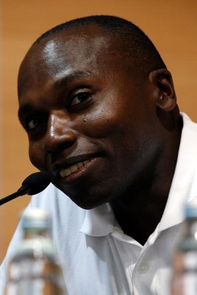 IAAF Ambassador Wilson Kipketer at the pre-competition press conference in Split (Bob Ramsak)