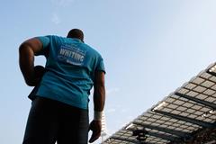 Ryan Whiting in action in the Shot at the IAAF Diamond League final in Brussels (Getty Images)