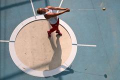 Anita Wlodarczyk in the qualifying round of the women's Hammer at the 2013 IAAF World Championships in Moscow (Getty Images)