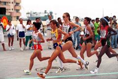 The Women's field (© Allsport)