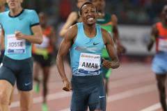 Mohammed Aman winning over 800m at the 2013 IAAF Diamond League in Rome  (Giancarlo Colombo)