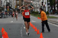 Jared Tallent winning at the 2013 IAAF Race Walking Challenge meeting in La Coruna  (Luis Francisco Fiaño)