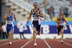 Jeremy Wariner wins the 400m for Team Americas in the IAAF / VTB Bank Continental Cup in Split (Getty Images)