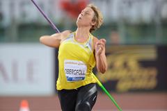 Christina Obergfoll at the 2013 IAAF Diamond League in Rome (Giancarlo Colombo)