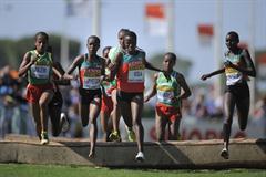 Faith Chepngetich Kipyegon of Kenya in action in the IAAF World Cross Country Championships women junior's race (Getty Images)