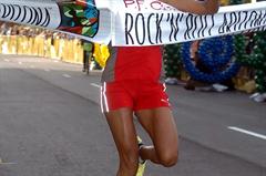 All smiles - 2:30:39 course record in her debut for Ethiopian Taybe Naser in Phoenix (ASI Photo)