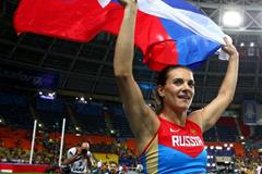 Elena Isinbaeva in the womens Pole Vault at the IAAFWorld Championships Moscow 2013 (Getty Images)