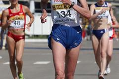 Ludmila Arkhipova of Russia in action in the Women's 20km race (Getty Images)