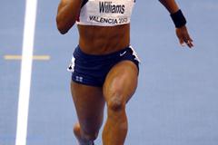 Angela Williams in the 60m at the IAAF World Indoor Championships (Getty Images)