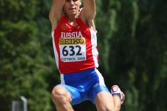 Maksim Fayzulin of Russia during the Octathlon Long Jump (Getty Images)
