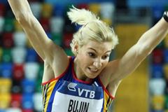Cristina Bujin of Romania competes in the Women's Triple Jump qualification during day one - WIC Istanbul  (Getty Images)