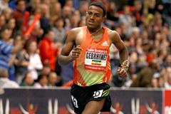 Ethiopia's Hagos Gebrhiwet at the 2013 New Balance Indoor Grand Prix in Boston (Victah Sailer)