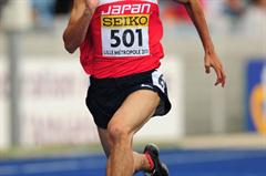 Silver medal winner Kazuma OSETO of Japan in action during the Boys 100 metres semi final - Day Two - WYC Lille 2011 (Getty Images)
