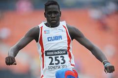 Lazaro Martinez, winner of the triple jump at the 2013 World Youth Championships (Getty Images)