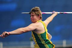 Reinhard Van Zyl of South Africa the World Youth Javelin Throw champion (Getty Images)