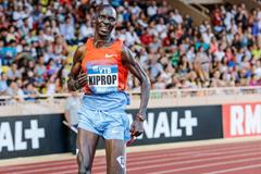 Asbel Kiprop goes to fifth on the 1500m world all-time list at the 2013 Monaco Diamond League (Philippe Fitte)