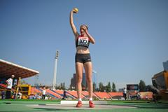 German heptathlete Celina Leffler at the 2013 IAAF World Youth Championships (Getty Images)