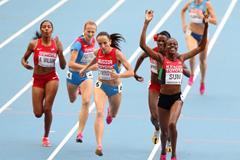 Eunice Jepkoech Sum in the womens 800m at the IAAF World Athletics Championships Moscow 2013 (Getty Images)